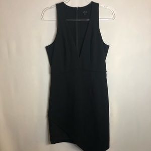 NBD Black Dries Asymmetrical Bodycon Dress
